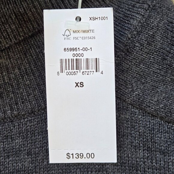 NWT Banana Republic Washable Merino Sweater Dress Grey XS - Picture 2 of 8